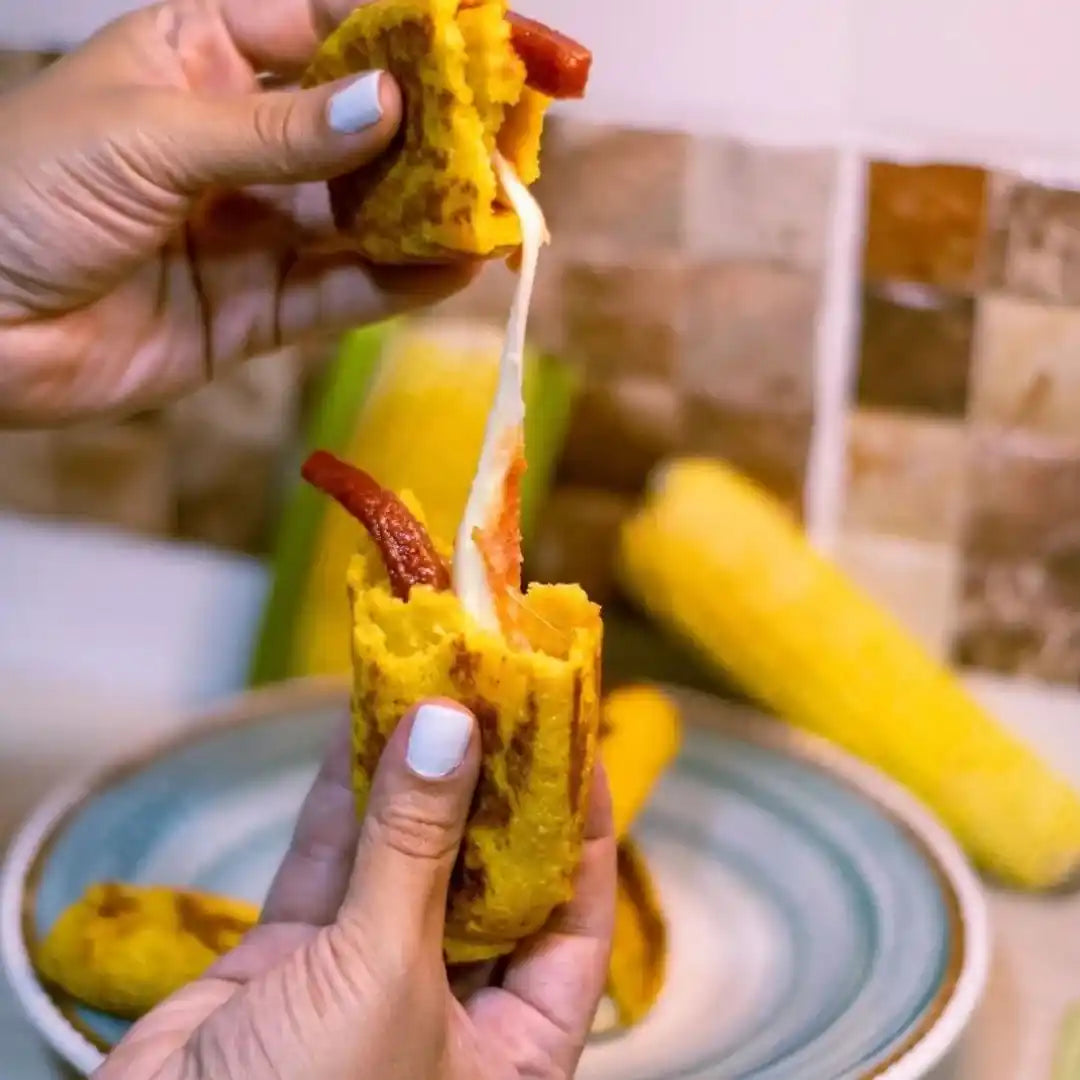 10 palitos de maíz chocolo sin harina de trigo