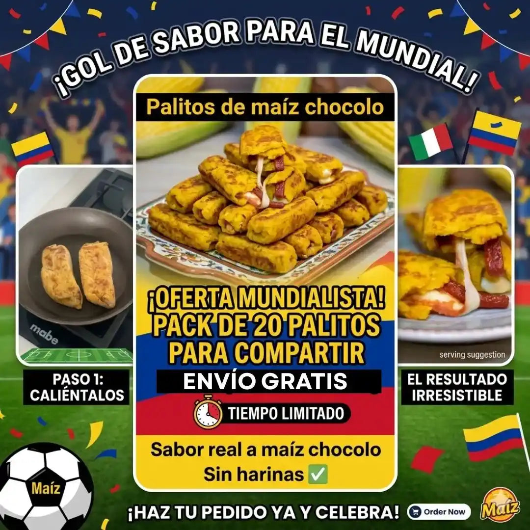 20 Palitos de maíz chocolo Sin Harina de Trigo | Más Sabor, Más Cantidad